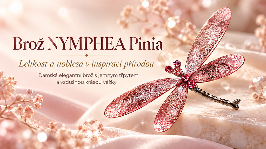 Dámská elegantní brož vážka NYMPHEA Pinia 3